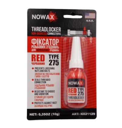 Գ������ ��������� NOWAX THREADLOCKER RED NX21129 10�