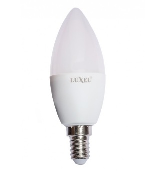 ����� ���������� LUXEL C37 10W 220V E14 3000K
