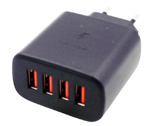 ��������� �������� ������� 4USB 5V 2A Black