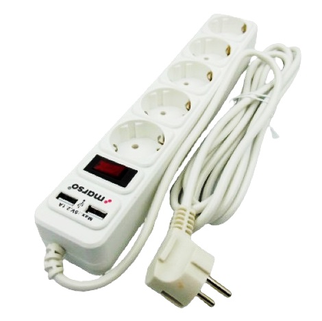 ��������� ������-���������� 5��. 3� ����������/�������/2USB MARSO